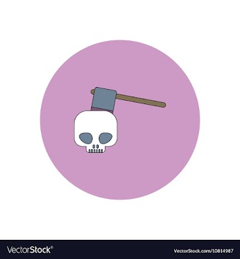 In flat design Halloween icon vector image