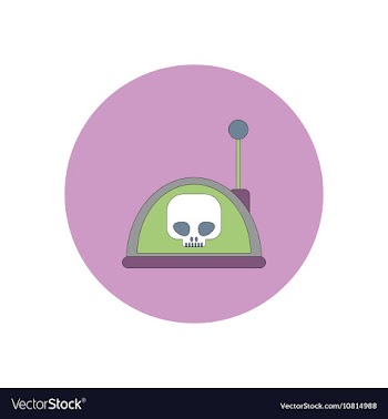 In flat design Halloween icon vector image