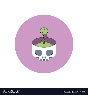 In flat design Halloween icon vector image