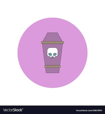 In flat design Halloween icon vector image