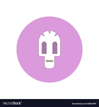 In flat design Halloween icon vector image