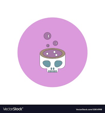 In flat design Halloween icon vector image