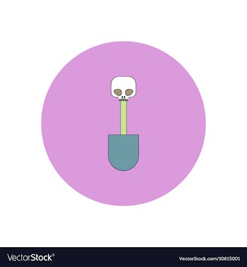 In flat design Halloween icon vector image