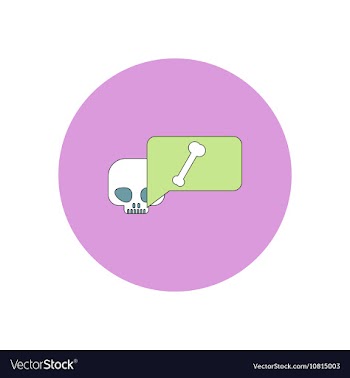 In flat design Halloween icon vector image