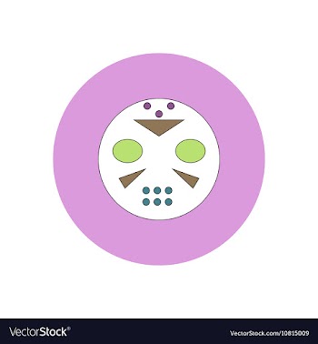 In flat design Halloween icon vector image
