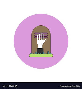 In flat design Halloween icon vector image