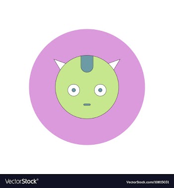In flat design Halloween icon vector image