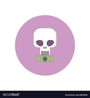 In flat design Halloween icon vector image