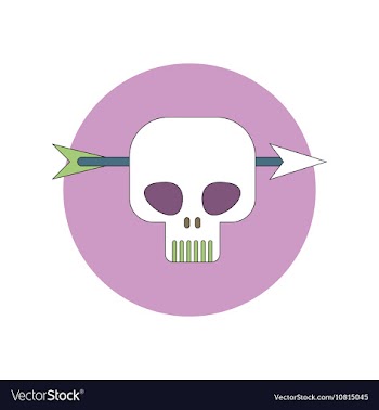 In flat design Halloween icon vector image