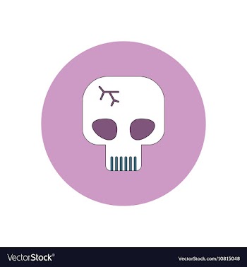 In flat design Halloween icon vector image