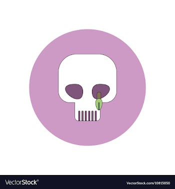 In flat design Halloween icon vector image