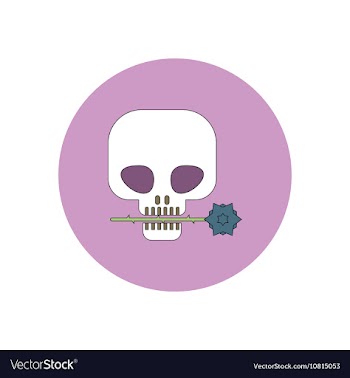 In flat design Halloween icon vector image