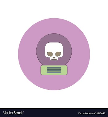 In flat design Halloween icon vector image