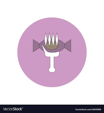 In flat design Halloween icon vector image