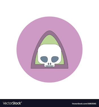 In flat design Halloween icon vector image