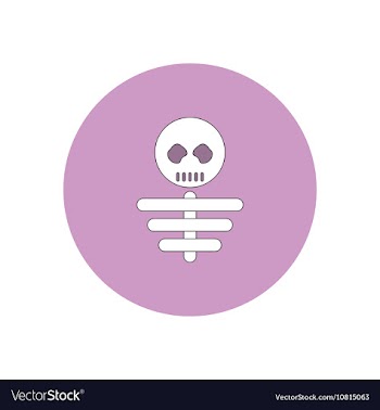 In flat design Halloween icon vector image