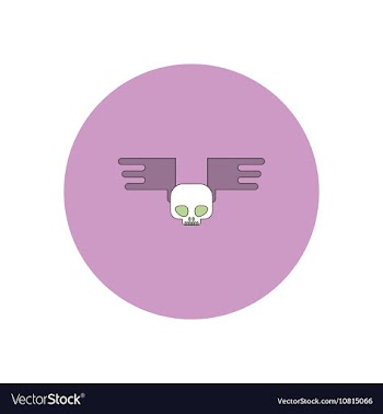 In flat design Halloween icon vector image