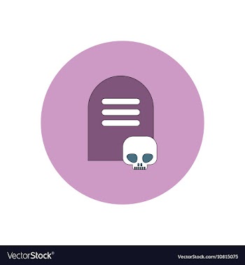 In flat design Halloween icon vector image