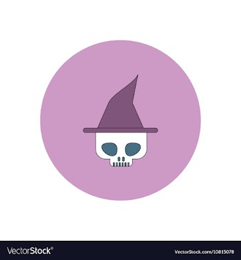 In flat design Halloween icon vector image