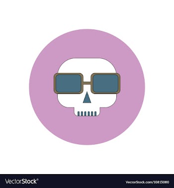 In flat design Halloween icon vector image