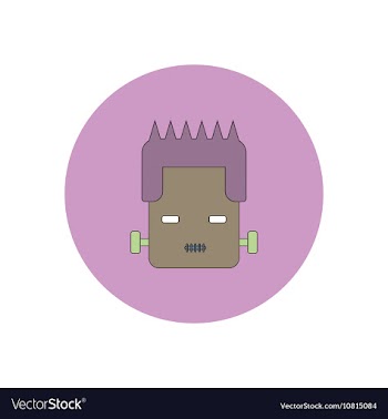 In flat design Halloween icon vector image