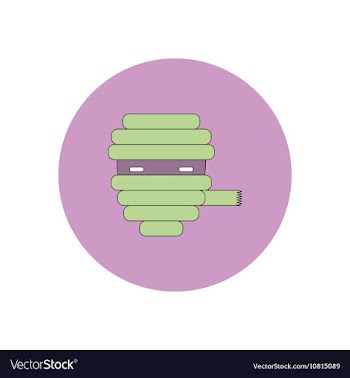 In flat design Halloween icon vector image