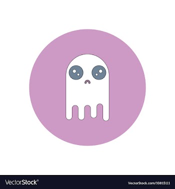In flat design Halloween icon vector image