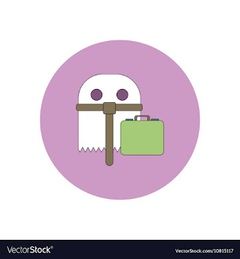 In flat design Halloween icon vector image