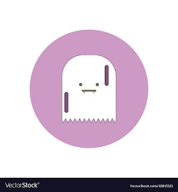 In flat design Halloween icon vector image