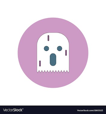 In flat design Halloween icon vector image