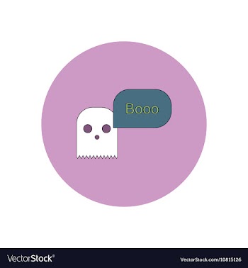 In flat design Halloween icon vector image