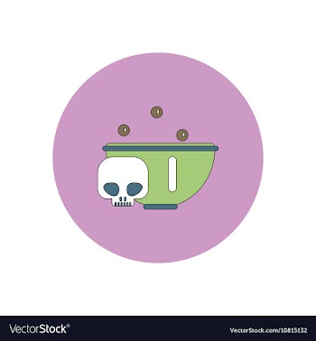 In flat design Halloween icon vector image