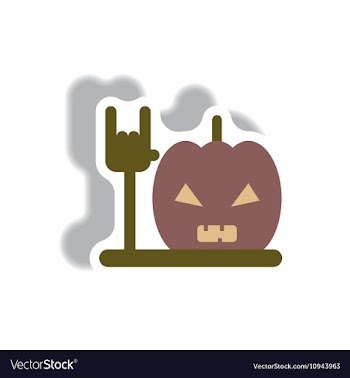 In flat design Halloween icon vector image