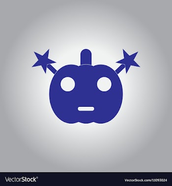 In flat design Halloween icon vector image