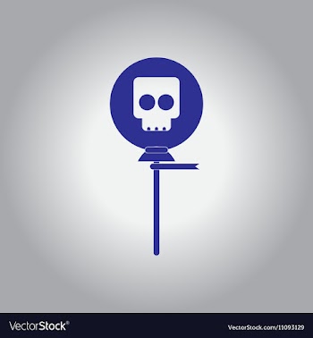 In flat design Halloween icon vector image