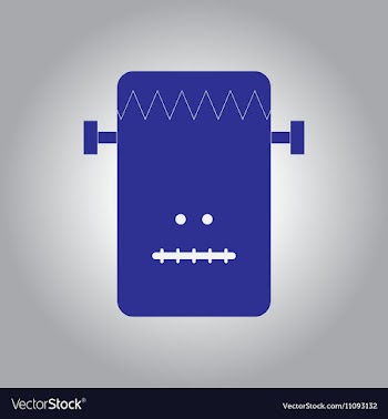 In flat design Halloween icon vector image