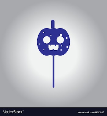 In flat design Halloween icon vector image