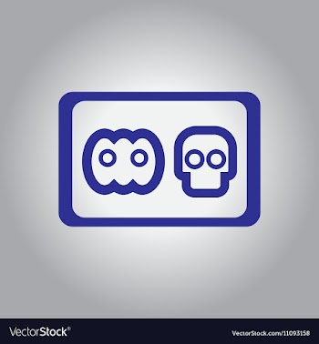 In flat design Halloween icon vector image