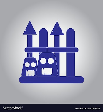 In flat design Halloween icon vector image
