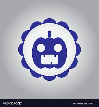 In flat design Halloween icon vector image