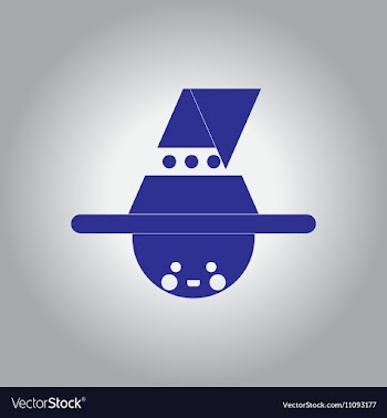 In flat design Halloween icon vector image