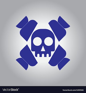 In flat design Halloween icon vector image