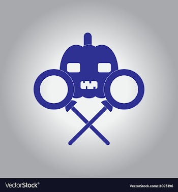 In flat design Halloween icon vector image