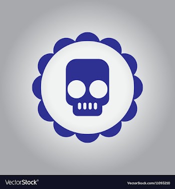 In flat design Halloween icon vector image