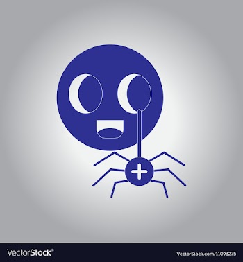 In flat design Halloween icon vector image