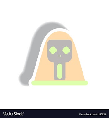 In flat design Halloween icon vector image