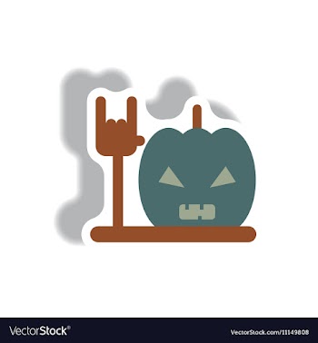 In flat design Halloween icon vector image