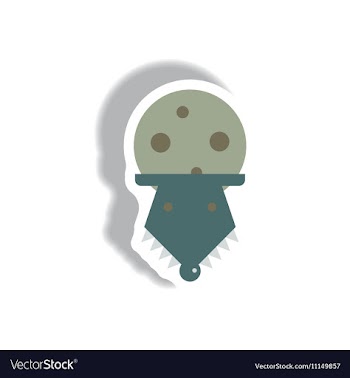 In flat design Halloween icon vector image