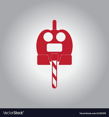 In flat design Halloween icon vector image