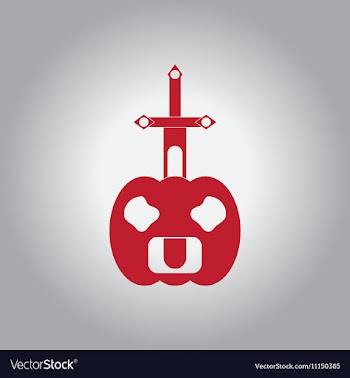 In flat design Halloween icon vector image